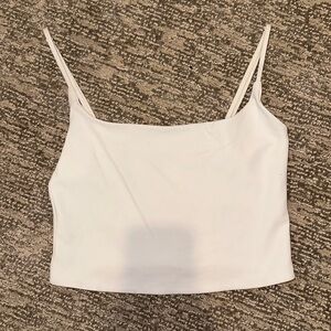 Aritzia white crop top size small